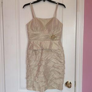 Gold shimmery dress